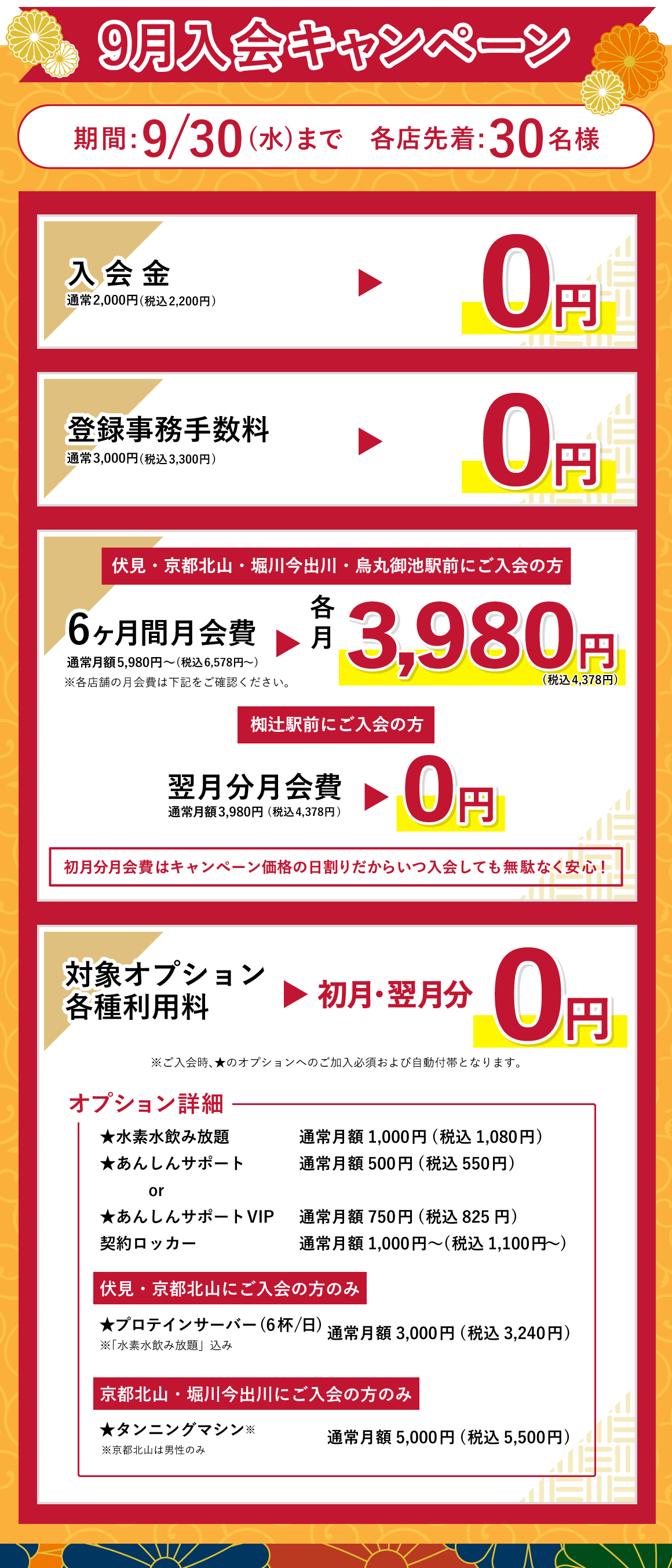 キャンペーン情報